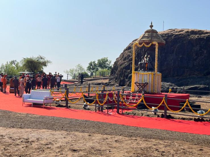 President Ram Nath Kovind Raigad Fort Maharashtra