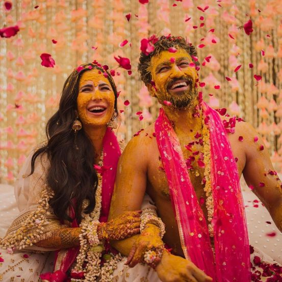 Vicky Kaushal Katrina Kaif Haldi Ceremony Photos