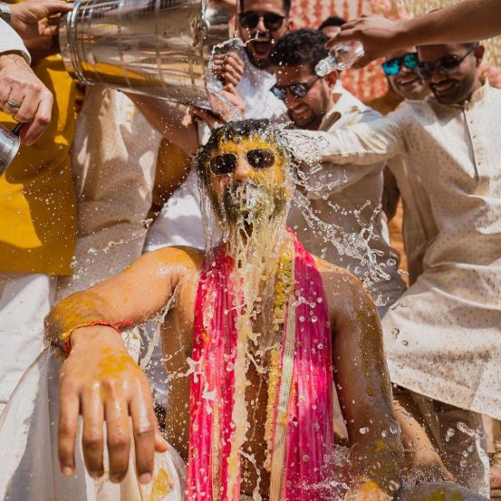 Vicky Kaushal Katrina Kaif Haldi Ceremony Photos