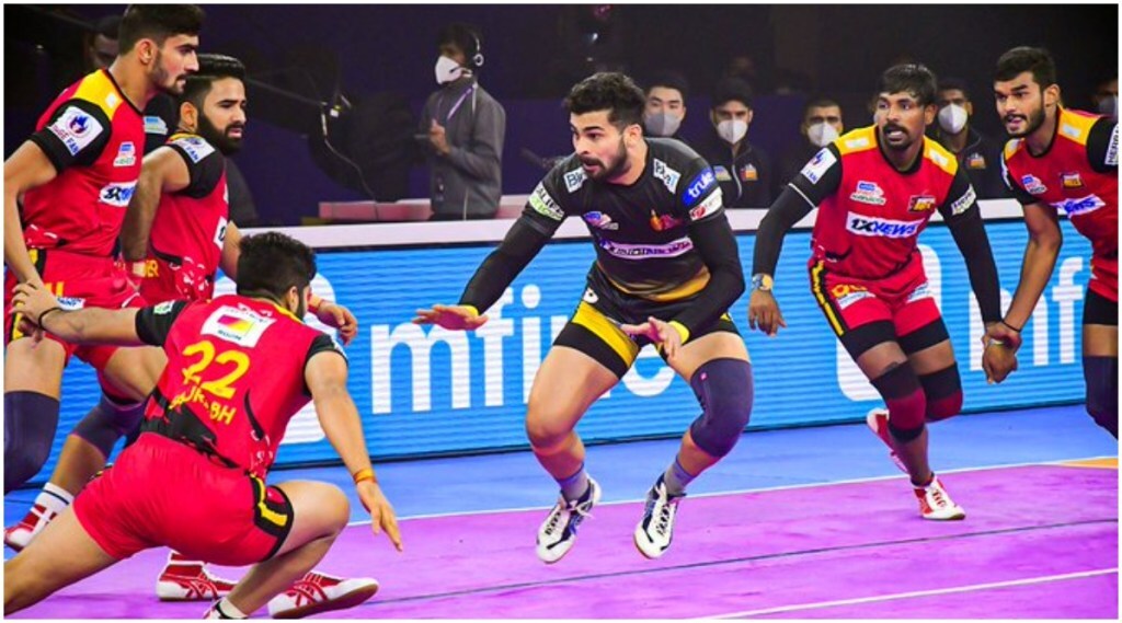 Pro Kabaddi League 2021 : बेंगळुरू बुल्स आणि तेलुगू टायटन्स यांचाही सामना बरोबरीतच सुटला