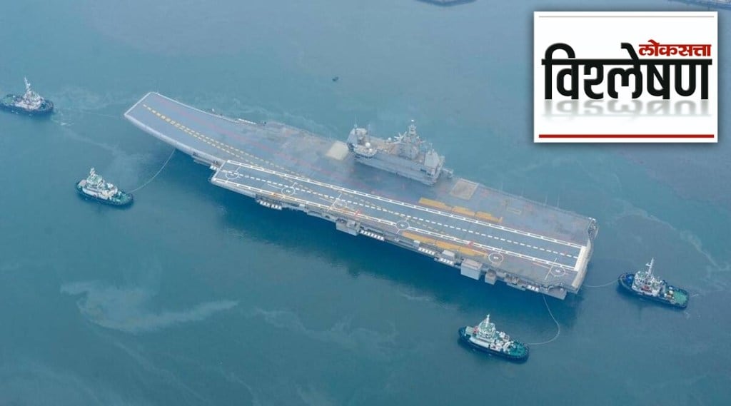 Indias first indigenous aircraft carrier INS Vikrant