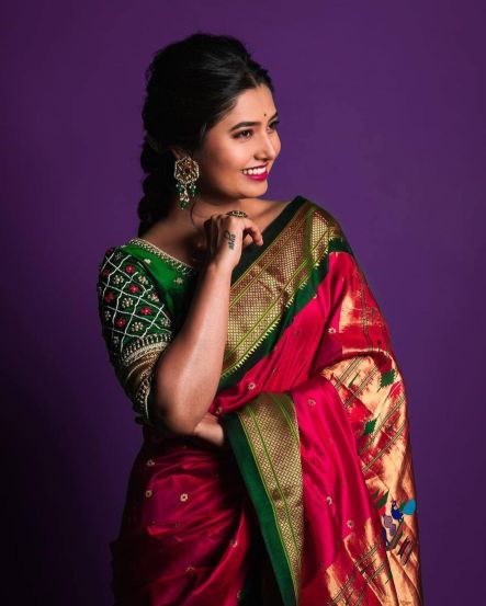 Marathi Actress Paithani Saree Real Or Fake Information