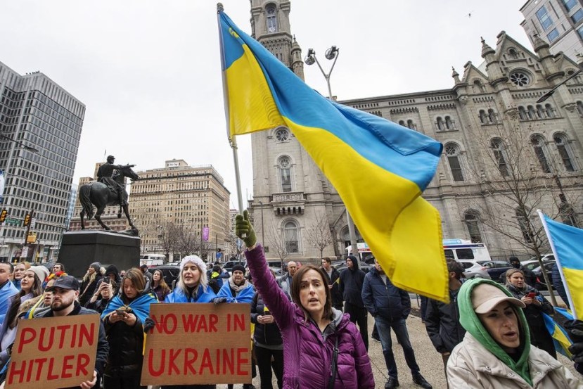 Photos show protesters across the world calling on Putin to stand down as Russia continues its assault on Ukraine