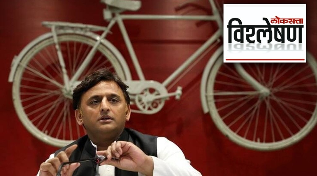 Samajwadi Party chose the bicycle as its election symbol