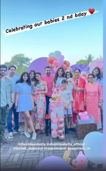 Shilpa Shetty Raj Kundra Daughter Samisha Birthday Party