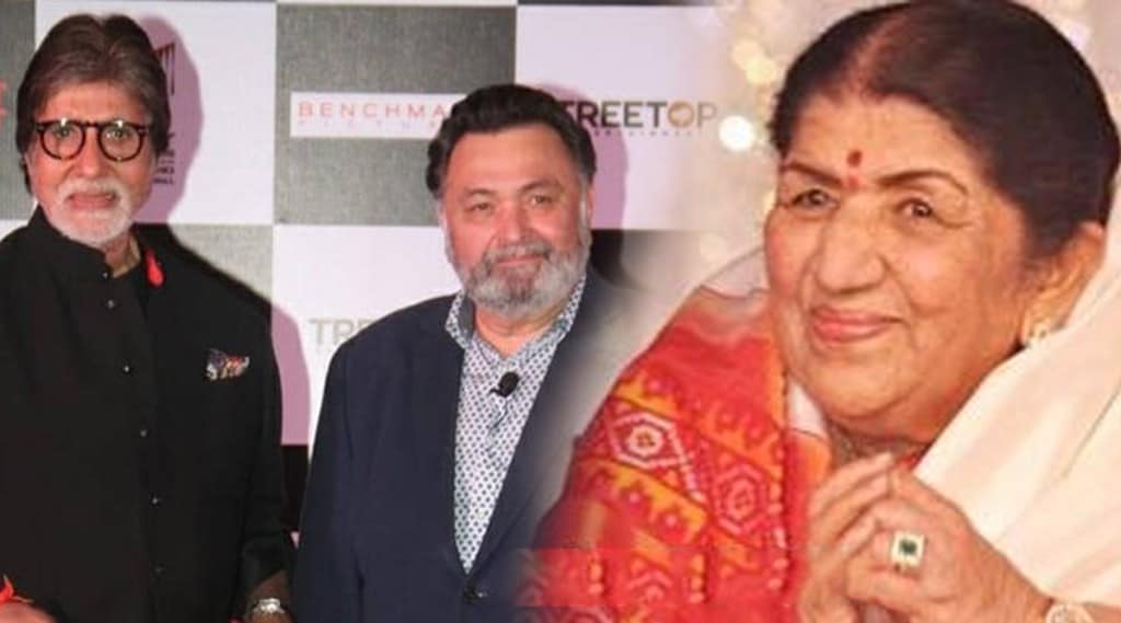 Lata mangeshkar, Lata mangeshkar songs, Lata mangeshkar throwback video, amitabh bachchan, rishi kapoor, लता मंगेशकर, अमिताभ बच्चन, ऋषी कपूर, लता मंगेशकर व्हिडीओ, लता मंगेशकर निधन