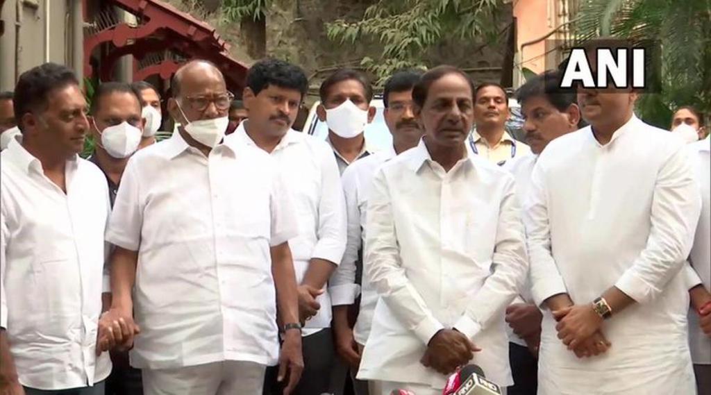 Telangana CM KCR meet NCP president Sharad Pawar in Mumbai