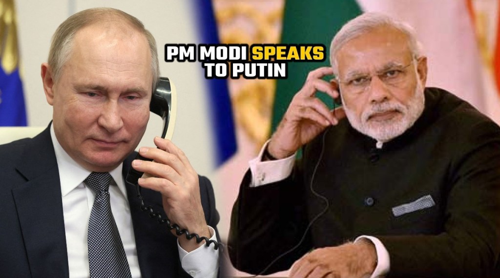 PM modi And putin Phone call