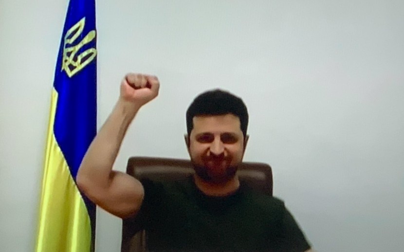 Prove youre with Ukraine volodymyr zelenskyy speech in European Parliament on Russian attack