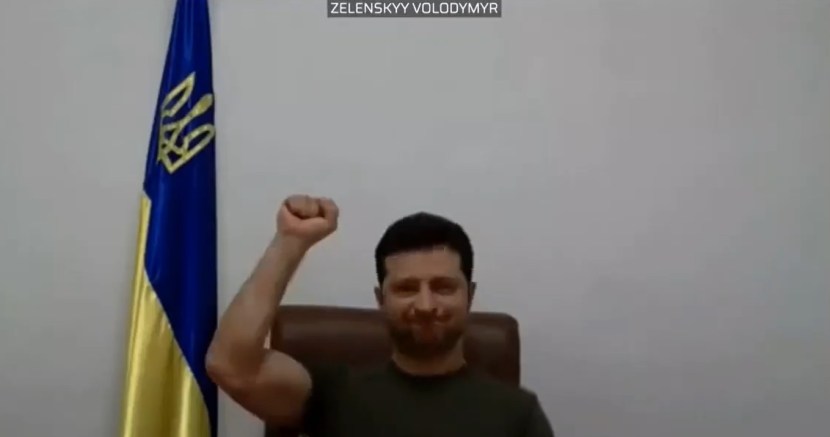 Prove youre with Ukraine volodymyr zelenskyy speech in European Parliament on Russian attack