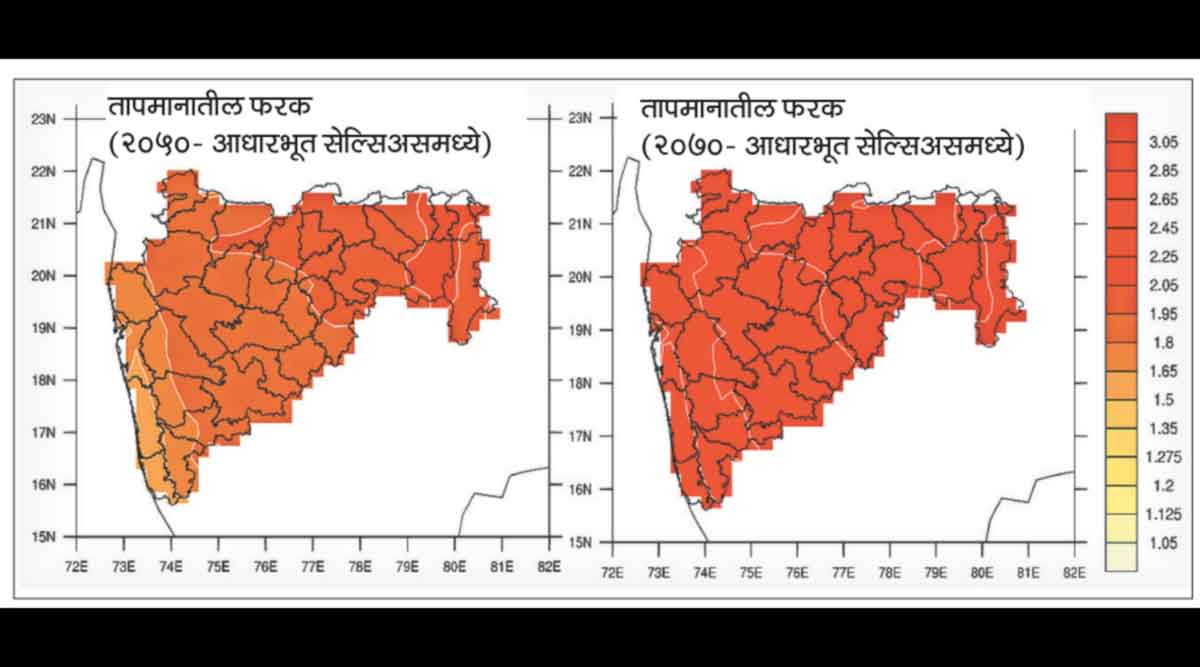 global warming temperature rise in maharashtra heat wave in mumbai