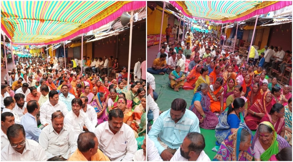 कोल्हापूर : ई -पास बंद करण्यासाठी ग्रामस्थांकडून गाव बंद ठेवून जोतिबा मंदिरासमोर आंदोलन