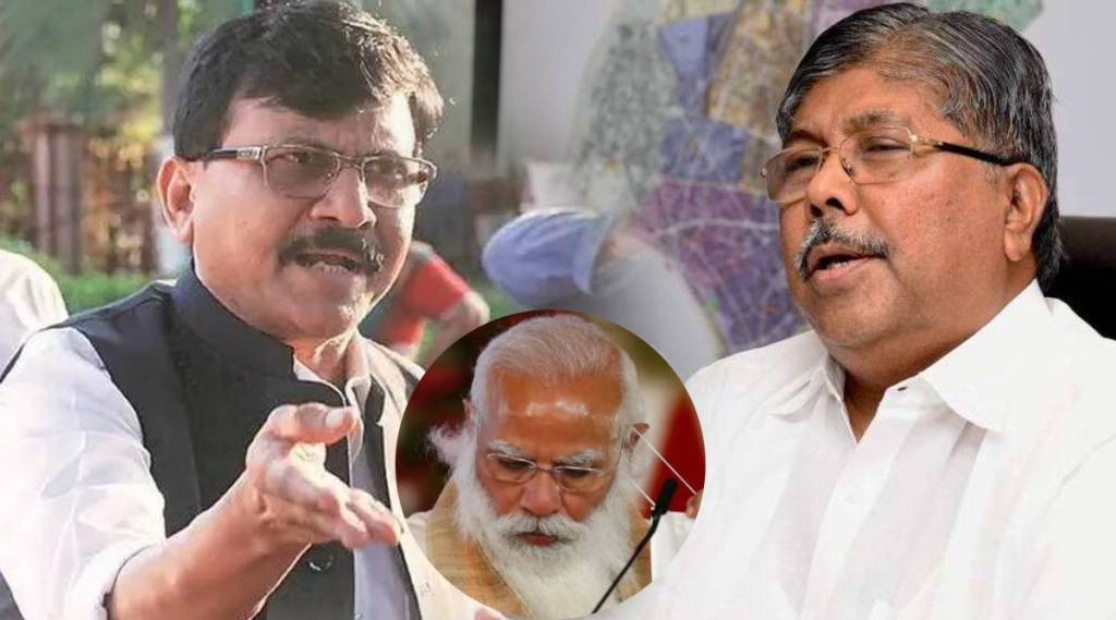 sanjay raut mocks chandrakant patil