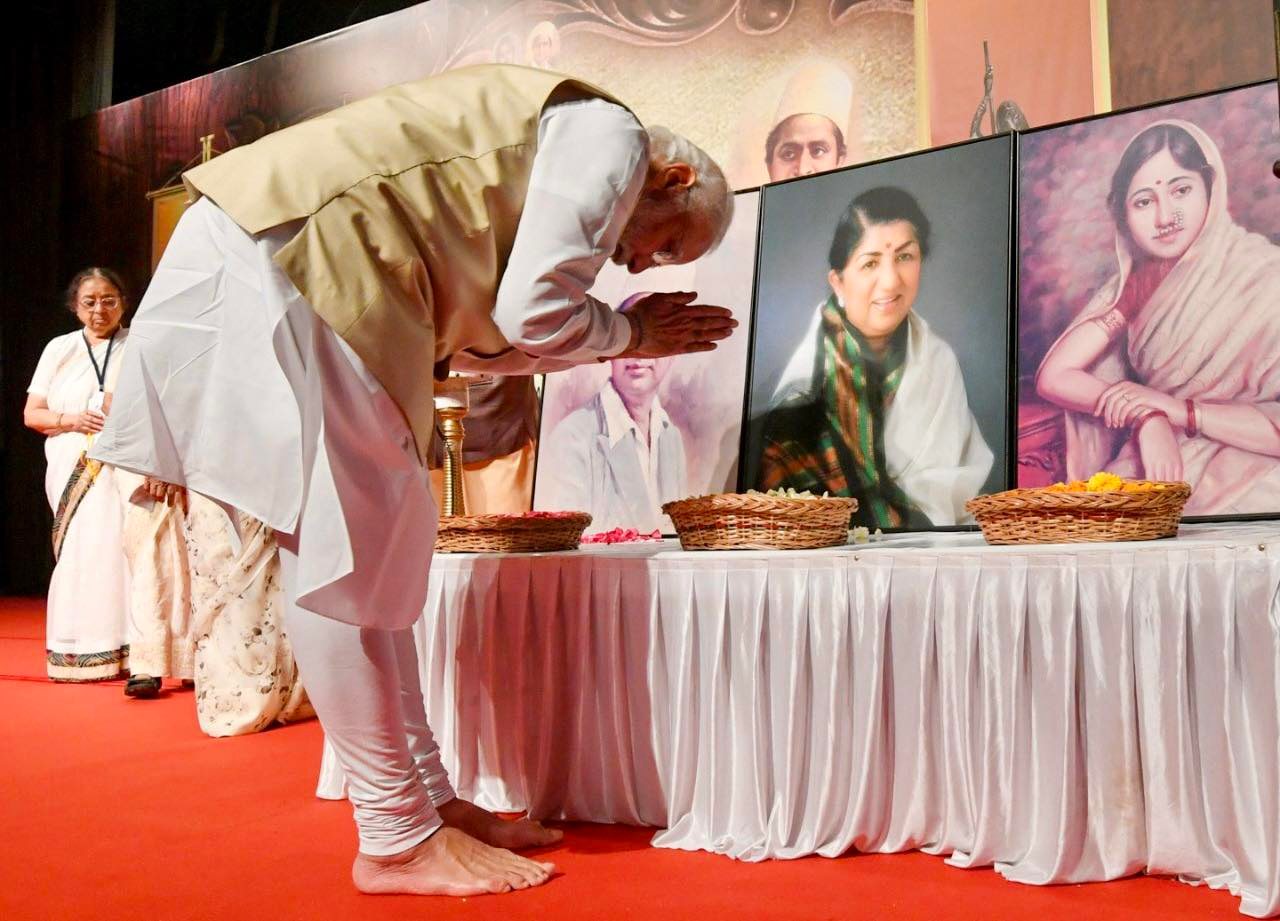 glimpses from 1st Lata Deenanath Mangeshkar Award ceremony programme in Mumbai