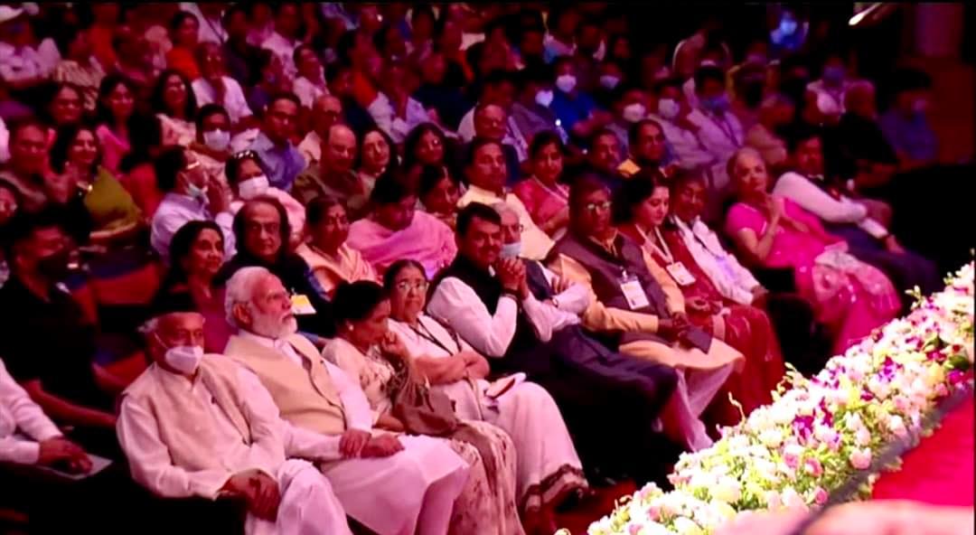 glimpses from 1st Lata Deenanath Mangeshkar Award ceremony programme in Mumbai