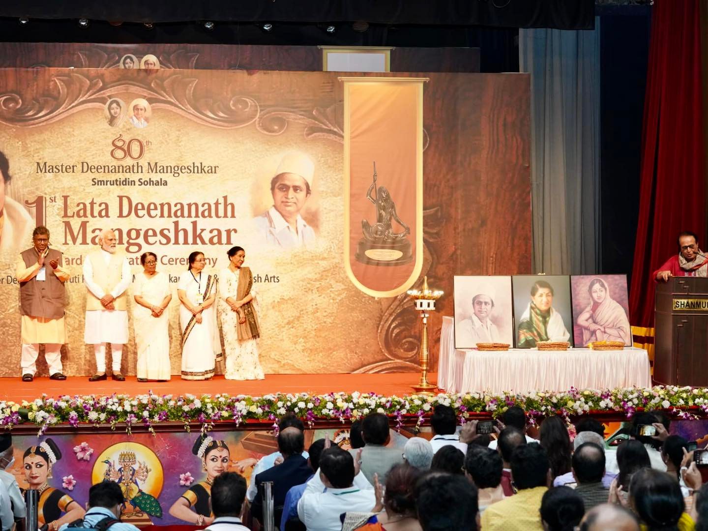 glimpses from 1st Lata Deenanath Mangeshkar Award ceremony programme in Mumbai