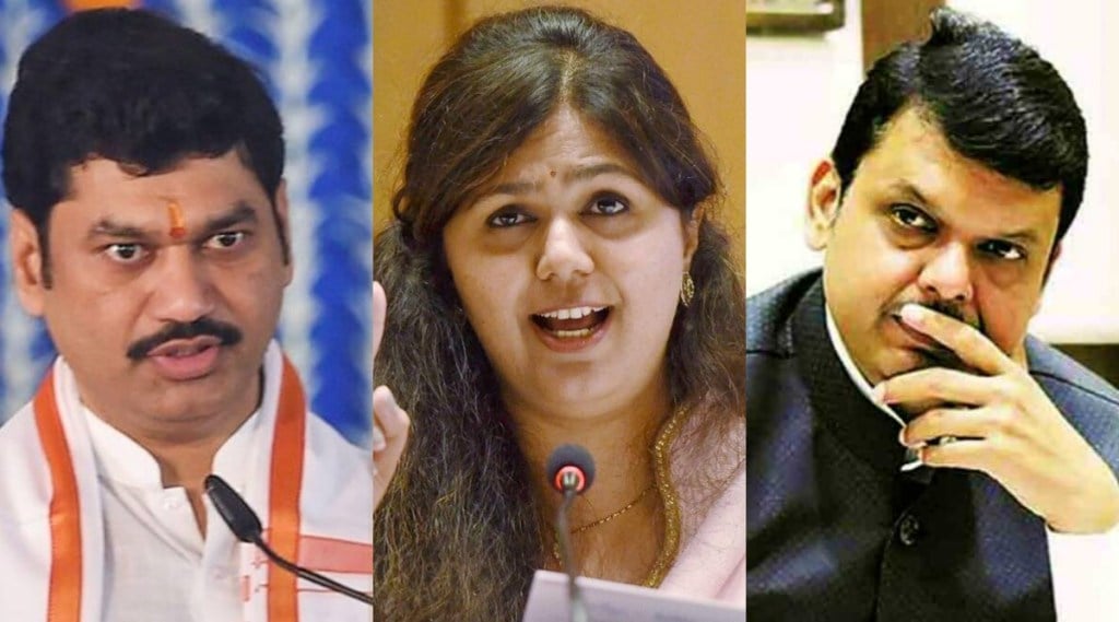 Dhananjay Munde Pankaja Munde Devendra Fadnavis