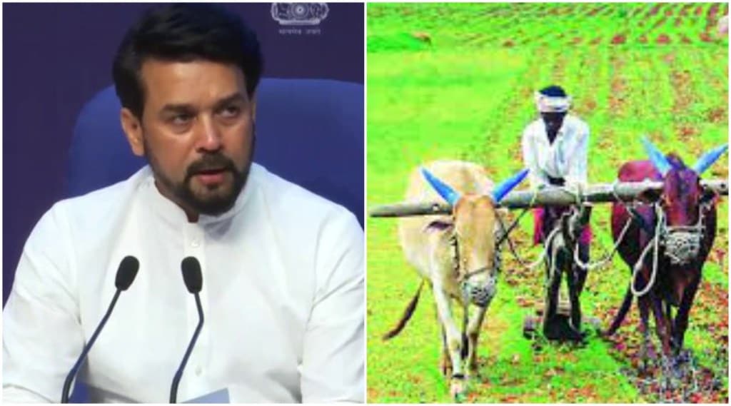 Anurag thakur and Farmers