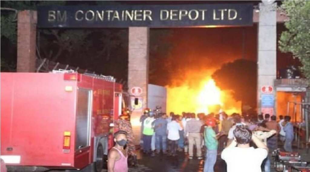 BANGLADESH CONTAINER FIRE