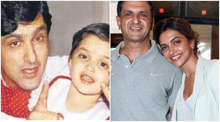 Deepika Padukone with father prakash padukone