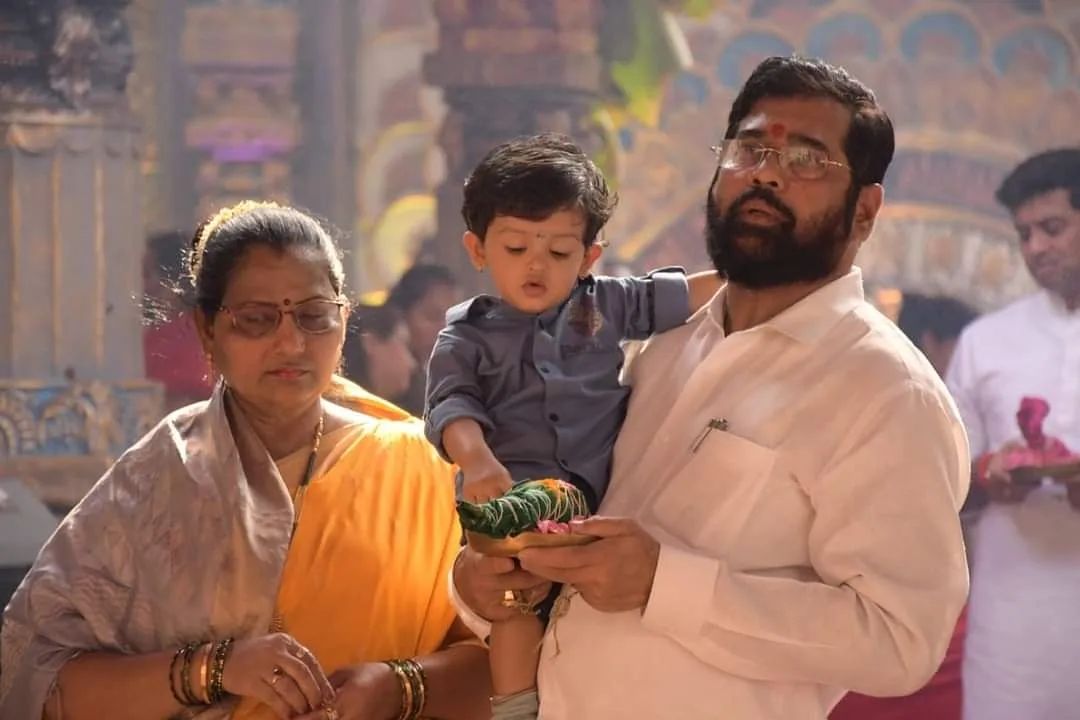 Maharashtra new CM eknath shinde family photos