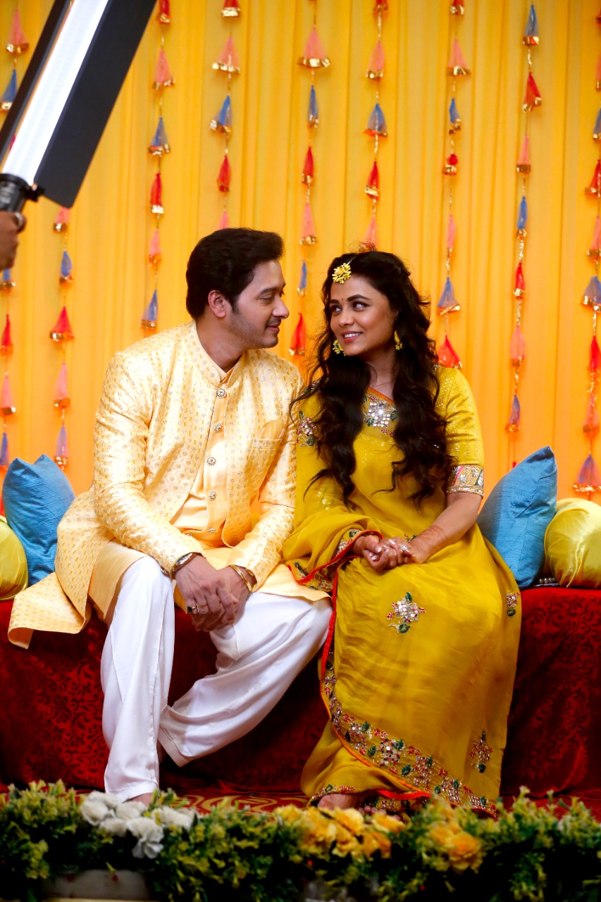 Mazi Tuzi Reshimgath serial Yash Neha Haldi Ceremony