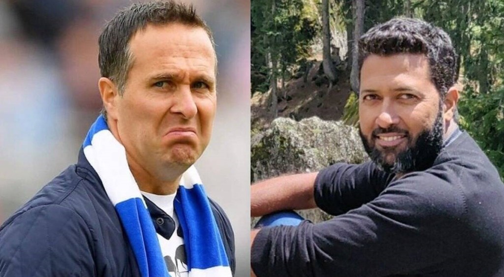 Michael Vaughan and Wasim Jaffer