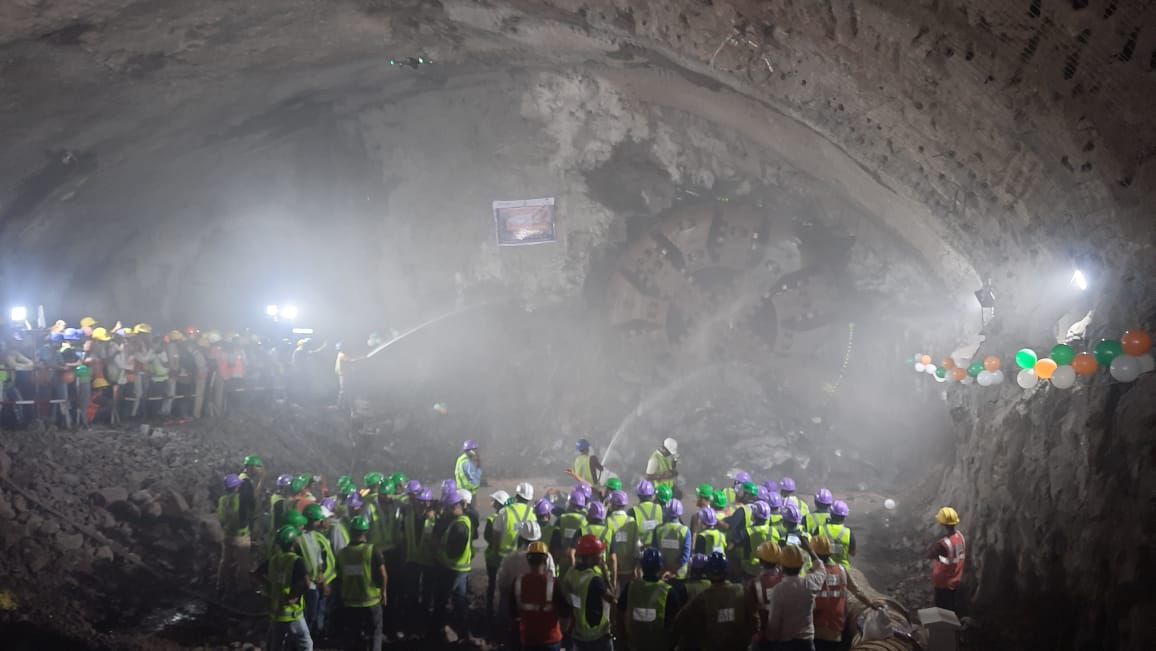 Pune Metro tunnel Pavana boring machine