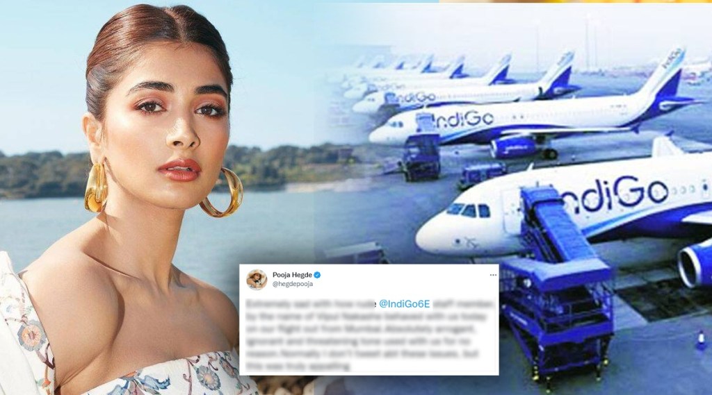 pooja hegde latest news, pooja hegde indigo flight, pooja hegde flight,