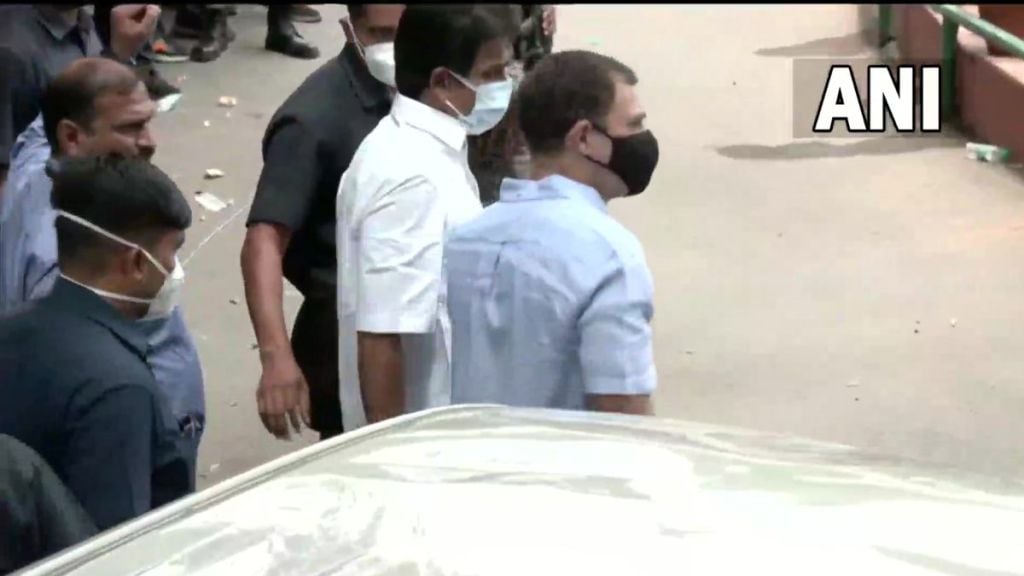 Rahul Gandhi National Herald Case, Rahul Gandhi at ED Office