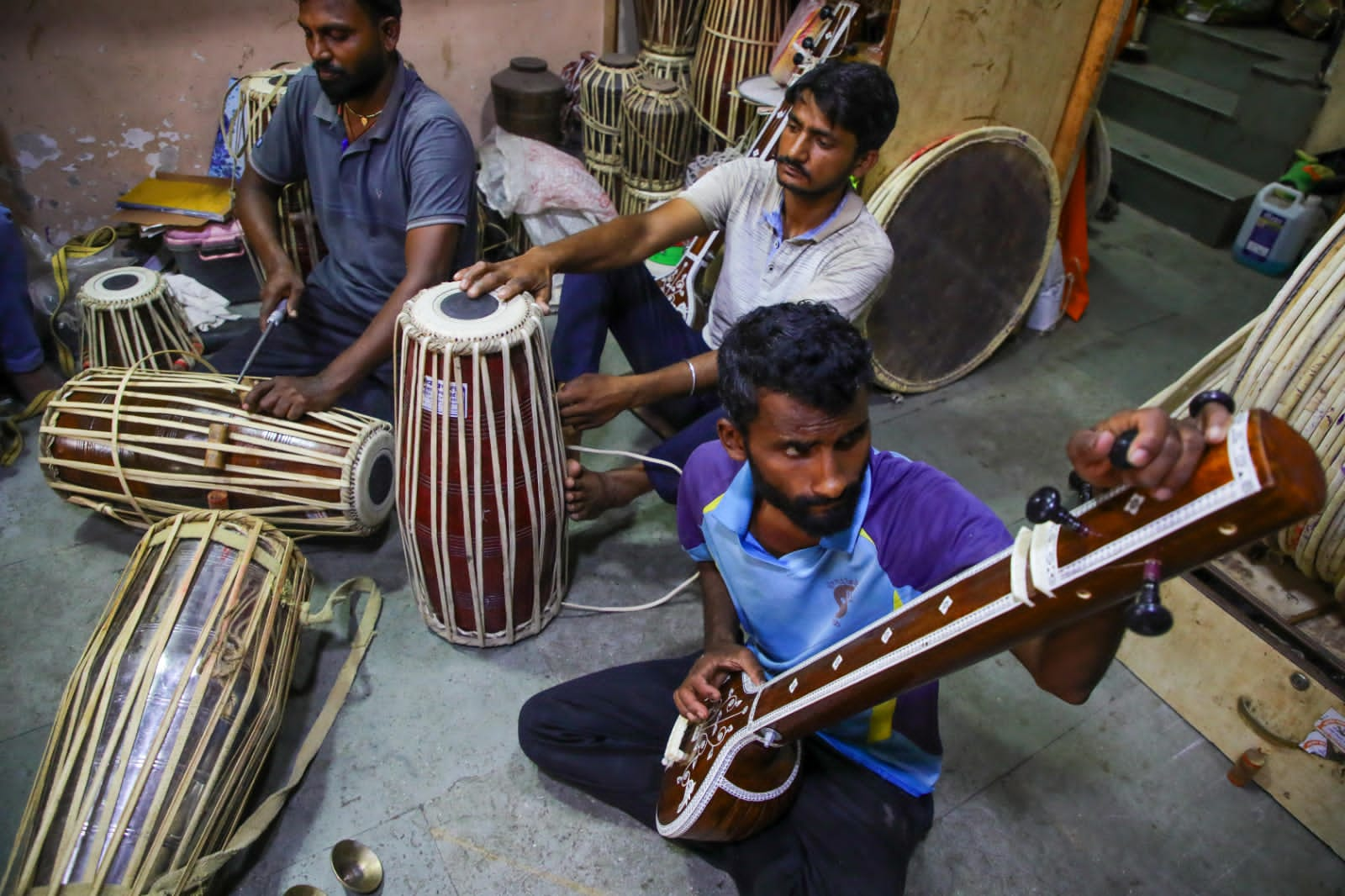 tal mrudung repairing before pandharpur wari