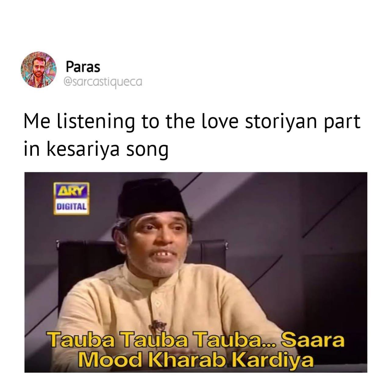 Kesariya Song memes 