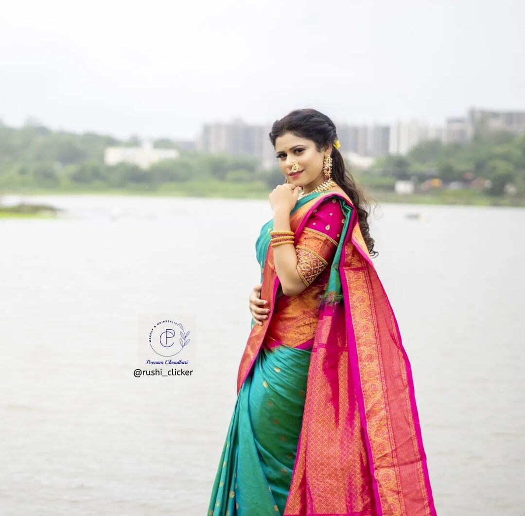 Ashvini Mahangade Saree Look Photos