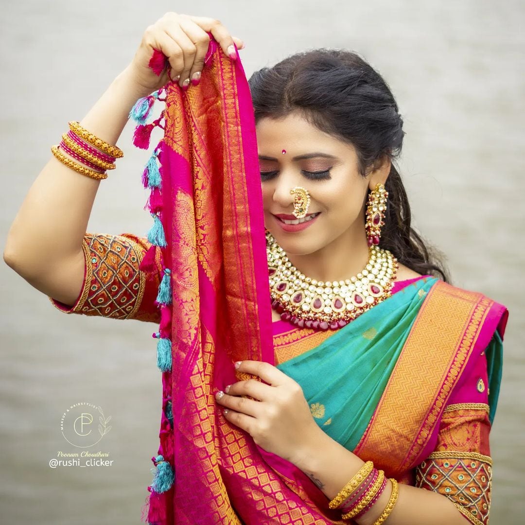 Ashvini Mahangade Saree Look Photos