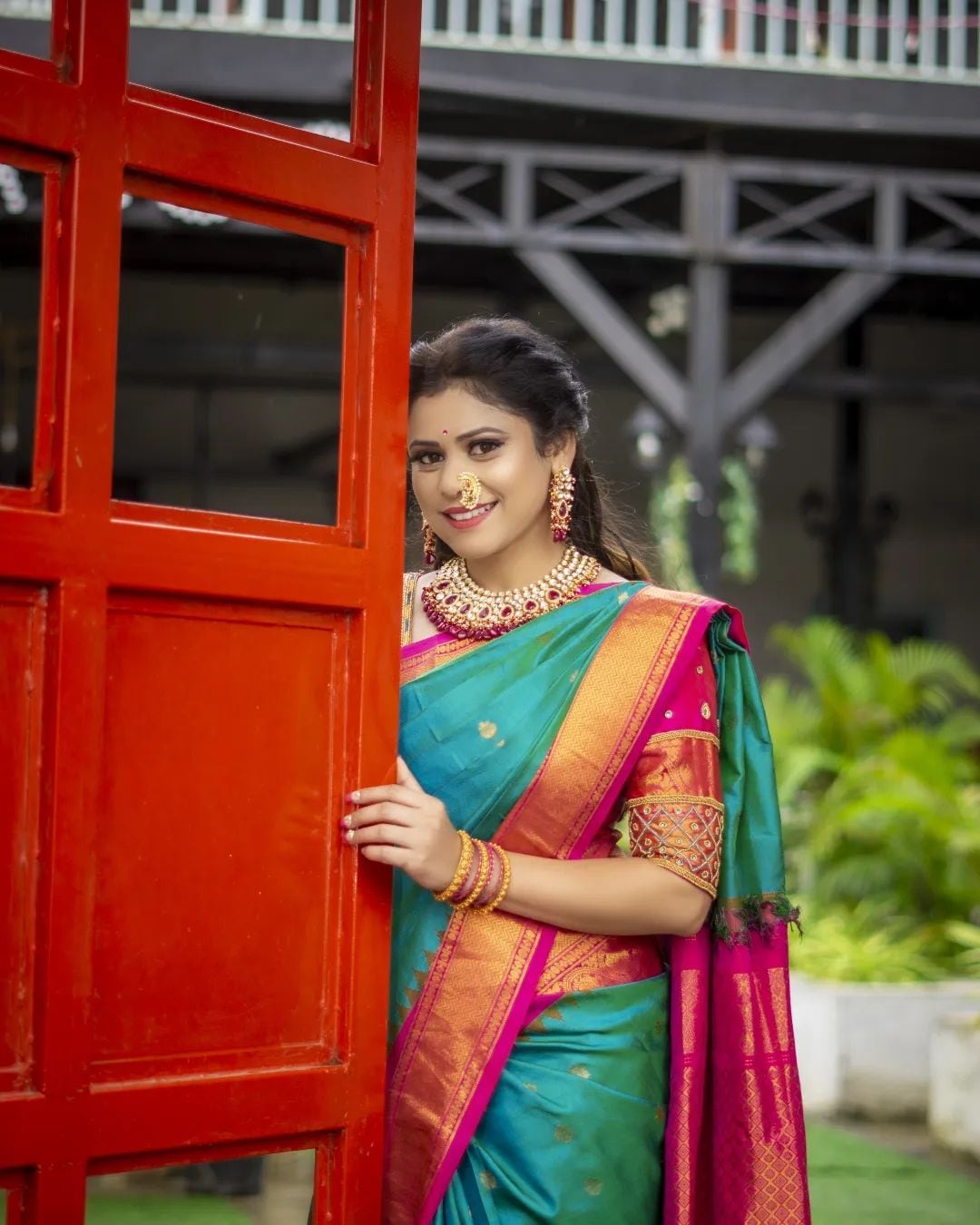 Ashvini Mahangade Saree Look Photos