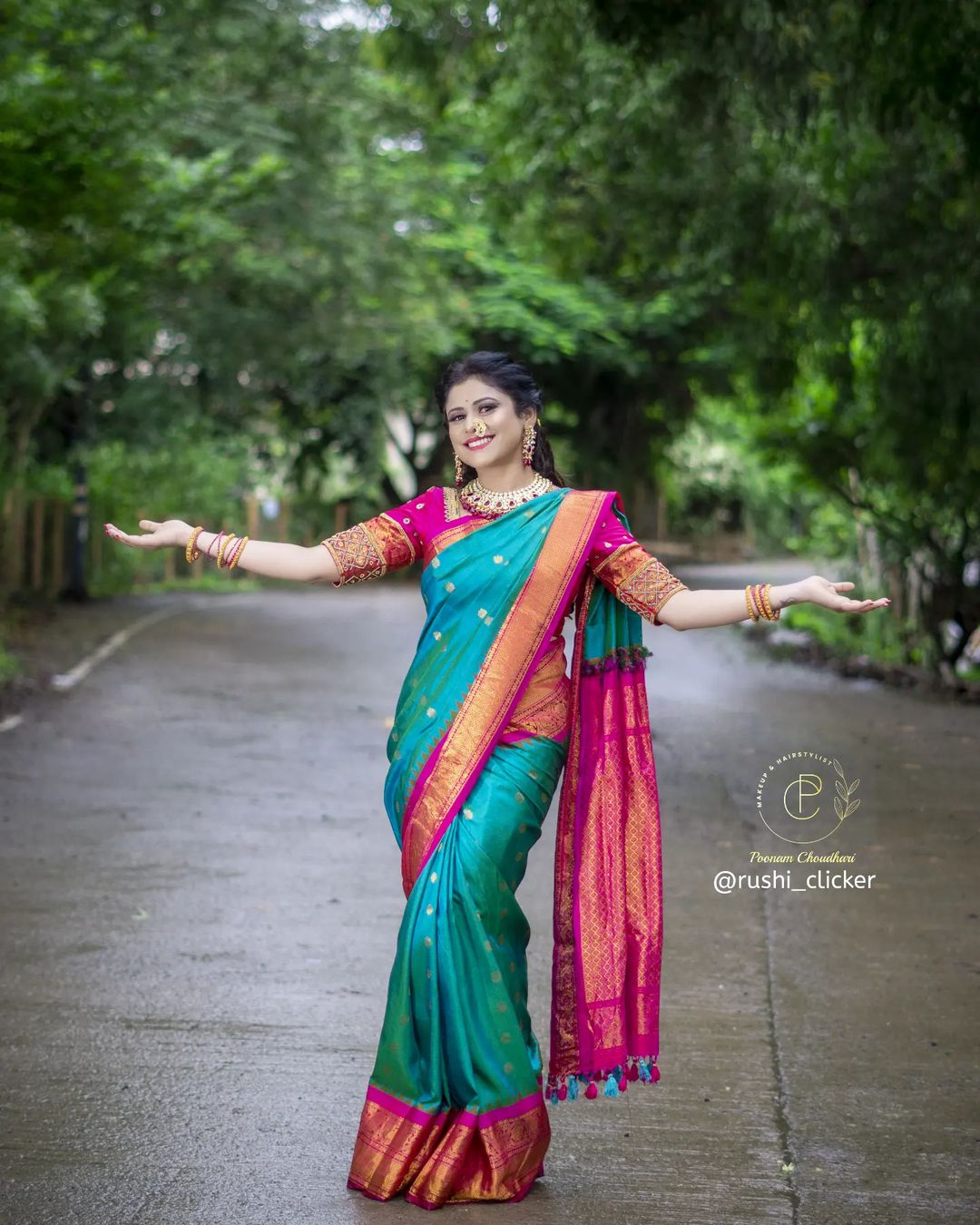 Ashvini Mahangade Saree Look Photos