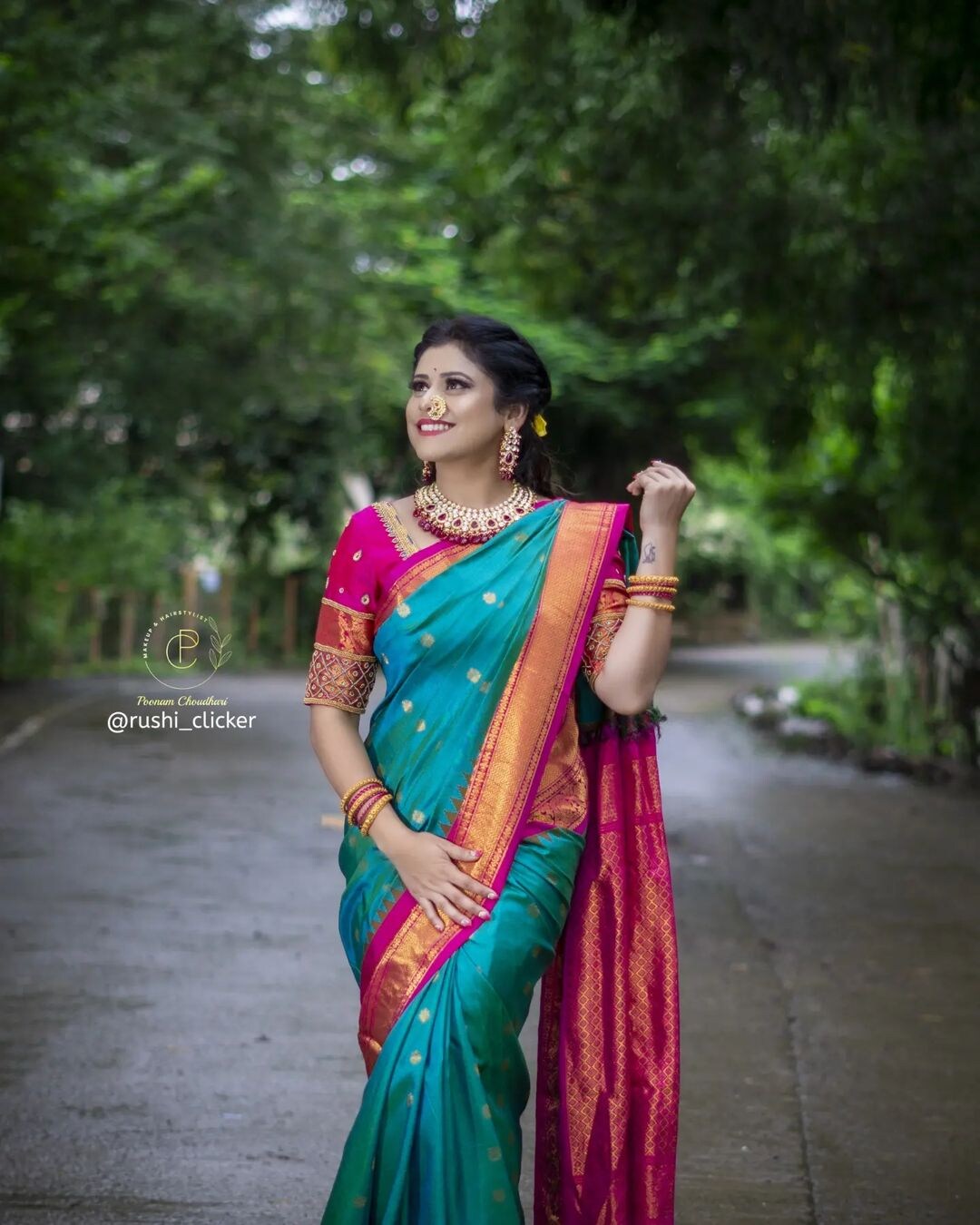 Ashvini Mahangade Saree Look Photos