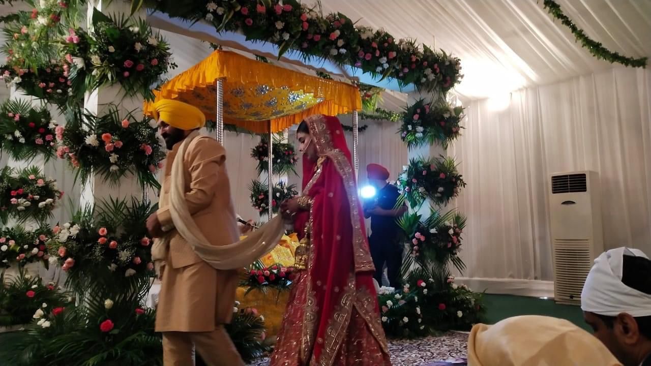 punjab cm bhagwant mann wedding photos