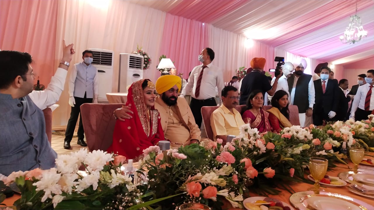 punjab cm bhagwant mann wedding photos