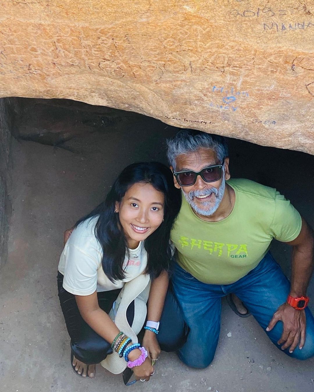 Milind Soman Ankita Konwar Egypt Vacation Photos