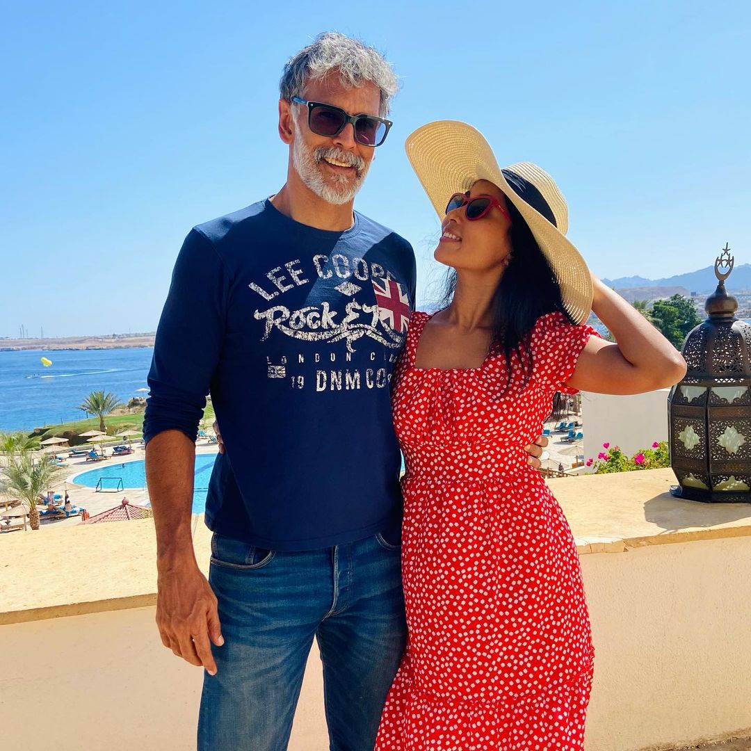 Milind Soman Ankita Konwar Egypt Vacation Photos