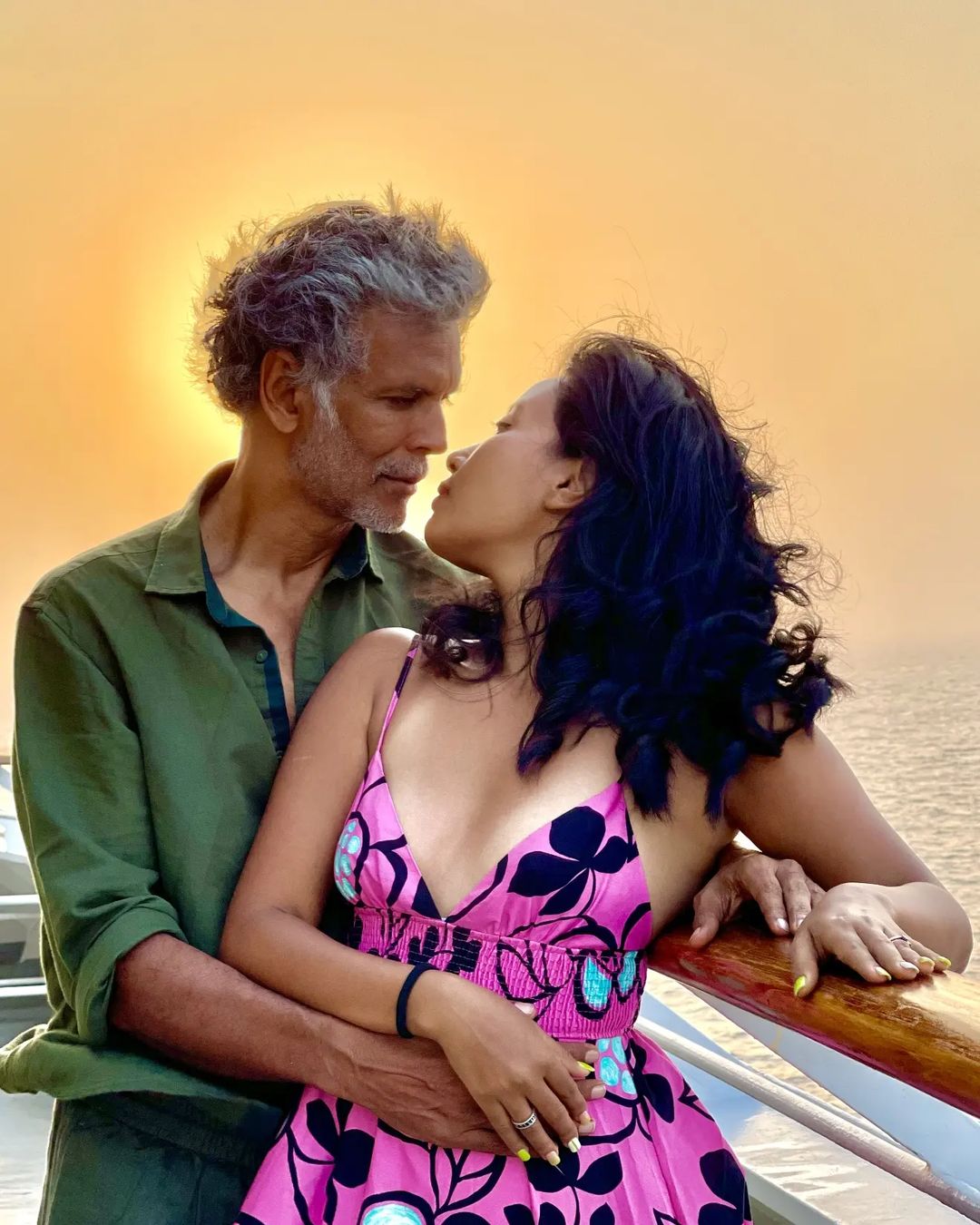 Milind Soman Ankita Konwar Egypt Vacation Photos