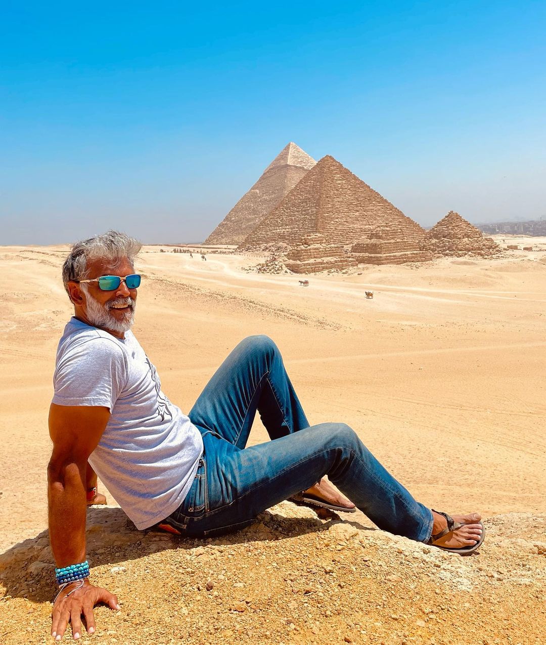 Milind Soman Ankita Konwar Egypt Vacation Photos