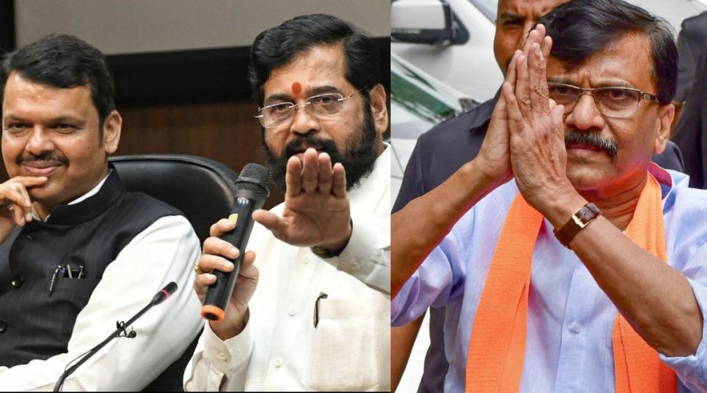 Sanjay Raut Eknath Shinde Devendra Fadanvis