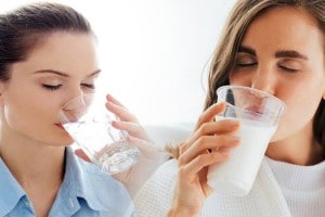 Why drink milk while standing and water while sitting?