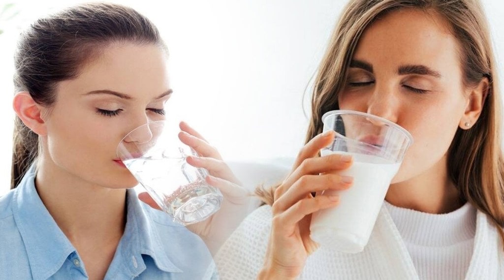 Why drink milk while standing and water while sitting?