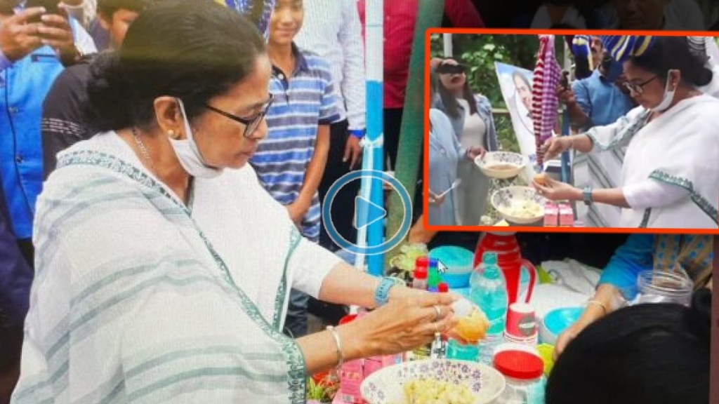 mamata banerjee making puchka