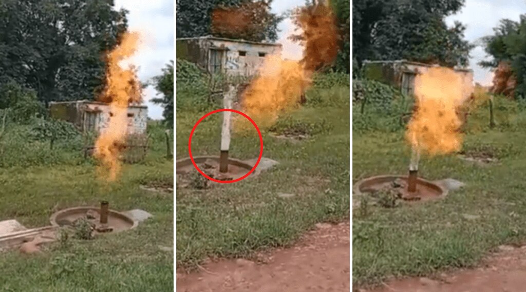 Hand pump Catches Fire