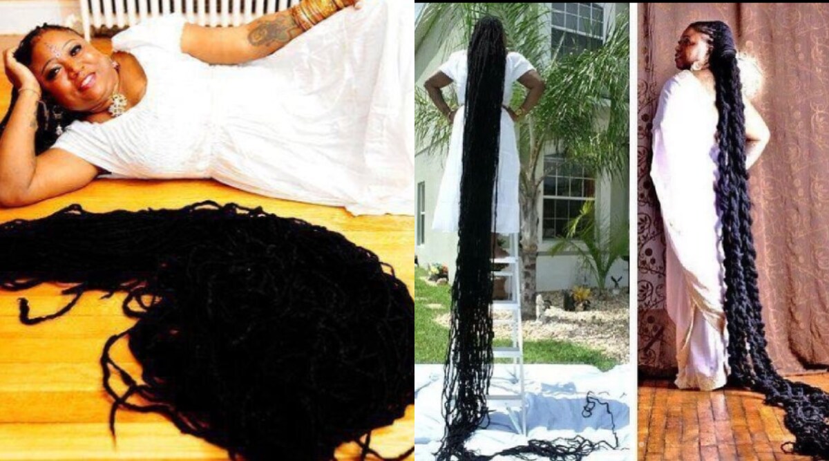 guinees book of world record holder florida women asha mandela hair ...