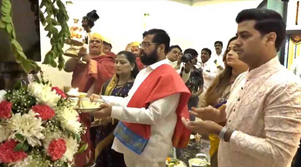 Ganpati at CM Eknath Shinde home